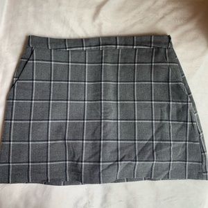 Plaid mini skort